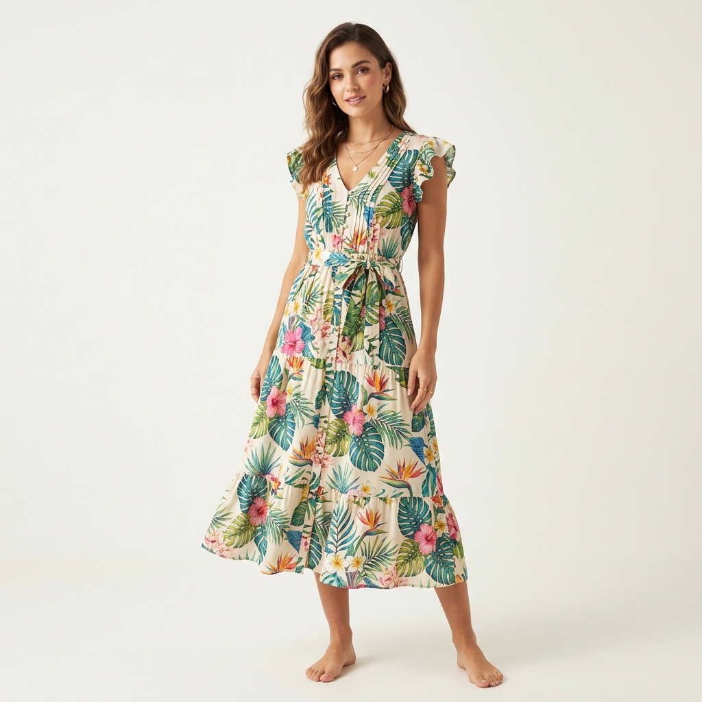 Vestido Tropical de Verano